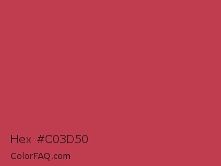 Hex #c03d50 Color Image