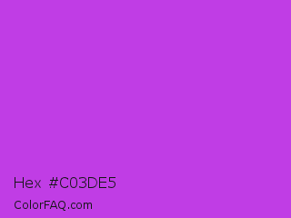 Hex #c03de5 Color Image