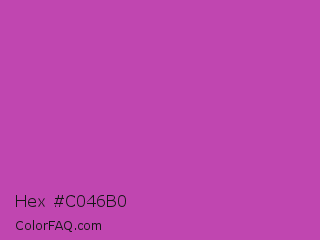 Hex #c046b0 Color Image