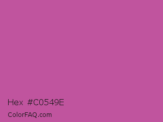 Hex #c0549e Color Image