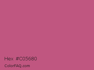 Hex #c05680 Color Image