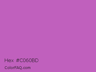 Hex #c060bd Color Image