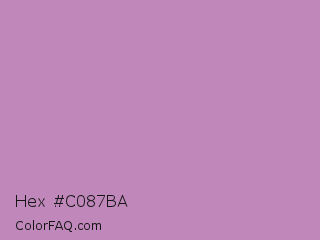Hex #c087ba Color Image
