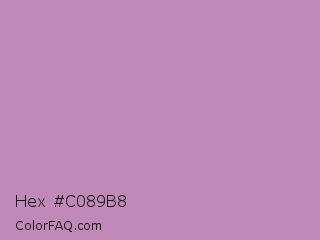 Hex #c089b8 Color Image