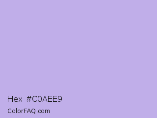 Hex #c0aee9 Color Image