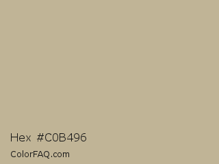 Hex #c0b496 Color Image