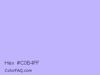 Hex #c0b4ff Color Image