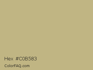 Hex #c0b583 Color Image