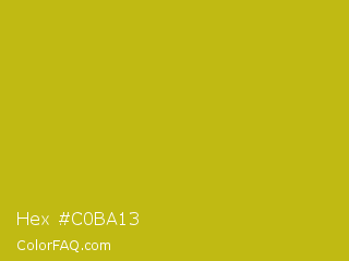 Hex #c0ba13 Color Image