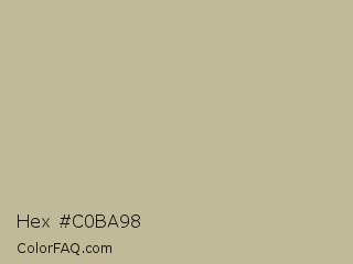 Hex #c0ba98 Color Image