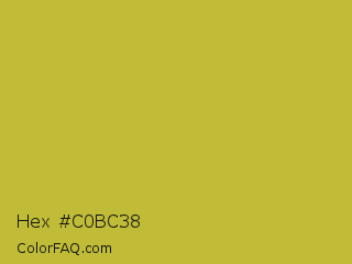 Hex #c0bc38 Color Image
