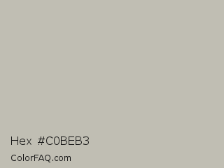 Hex #c0beb3 Color Image