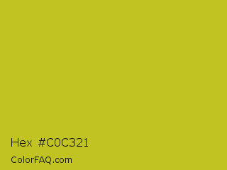 Hex #c0c321 Color Image