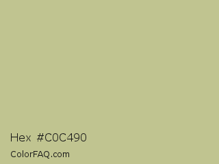Hex #c0c490 Color Image