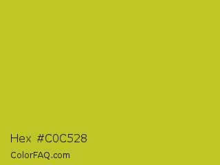 Hex #c0c528 Color Image