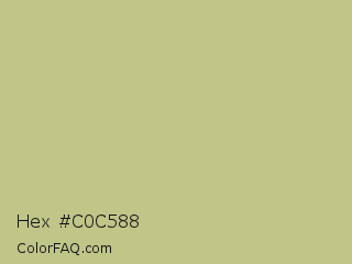 Hex #c0c588 Color Image
