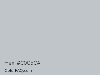 Hex #c0c5ca Color Image