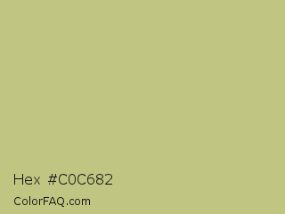 Hex #c0c682 Color Image