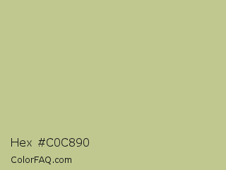 Hex #c0c890 Color Image