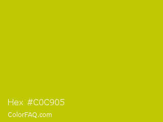Hex #c0c905 Color Image