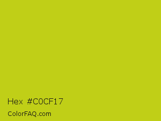 Hex #c0cf17 Color Image
