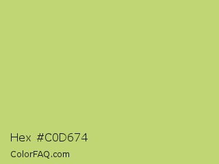 Hex #c0d674 Color Image