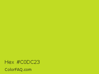 Hex #c0dc23 Color Image