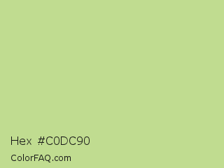 Hex #c0dc90 Color Image