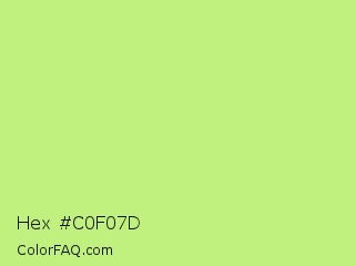 Hex #c0f07d Color Image