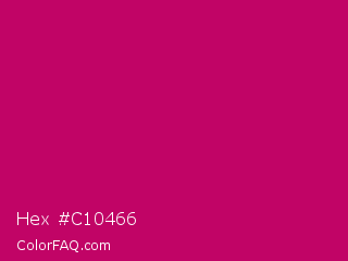 Hex #c10466 Color Image