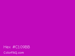 Hex #c109bb Color Image