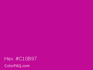 Hex #c10b97 Color Image