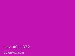 Hex #c113b2 Color Image