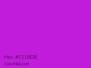 Hex #c11bdb Color Image