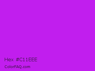 Hex #c11eee Color Image