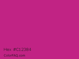 Hex #c12384 Color Image