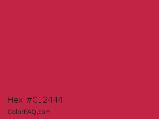 Hex #c12444 Color Image