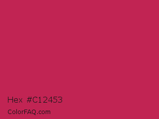 Hex #c12453 Color Image