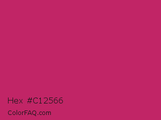 Hex #c12566 Color Image
