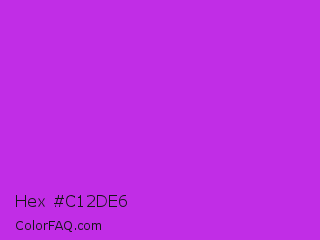 Hex #c12de6 Color Image