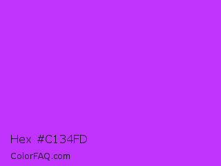 Hex #c134fd Color Image