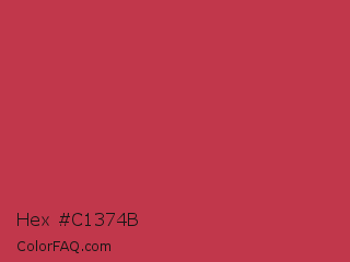 Hex #c1374b Color Image