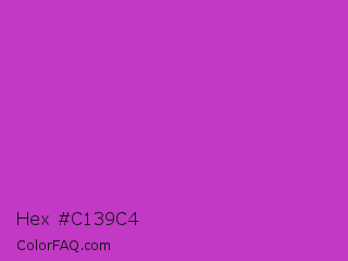 Hex #c139c4 Color Image