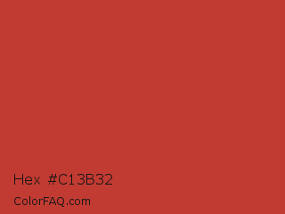 Hex #c13b32 Color Image