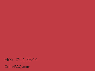 Hex #c13b44 Color Image