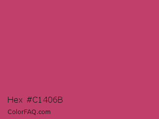 Hex #c1406b Color Image