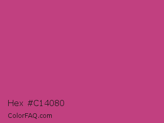 Hex #c14080 Color Image