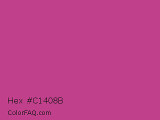 Hex #c1408b Color Image