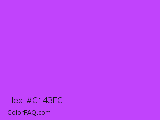 Hex #c143fc Color Image