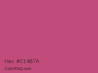 Hex #c14b7a Color Image